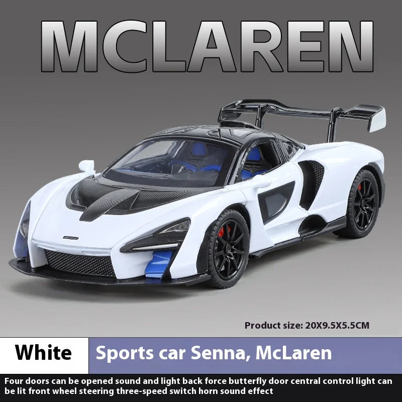 1:24 Mclaren Senna Sports Racing Supercar Alloy Diecast Metal Model Car Collectibles Children's Toy Birthday Gifts For Boy Hobby