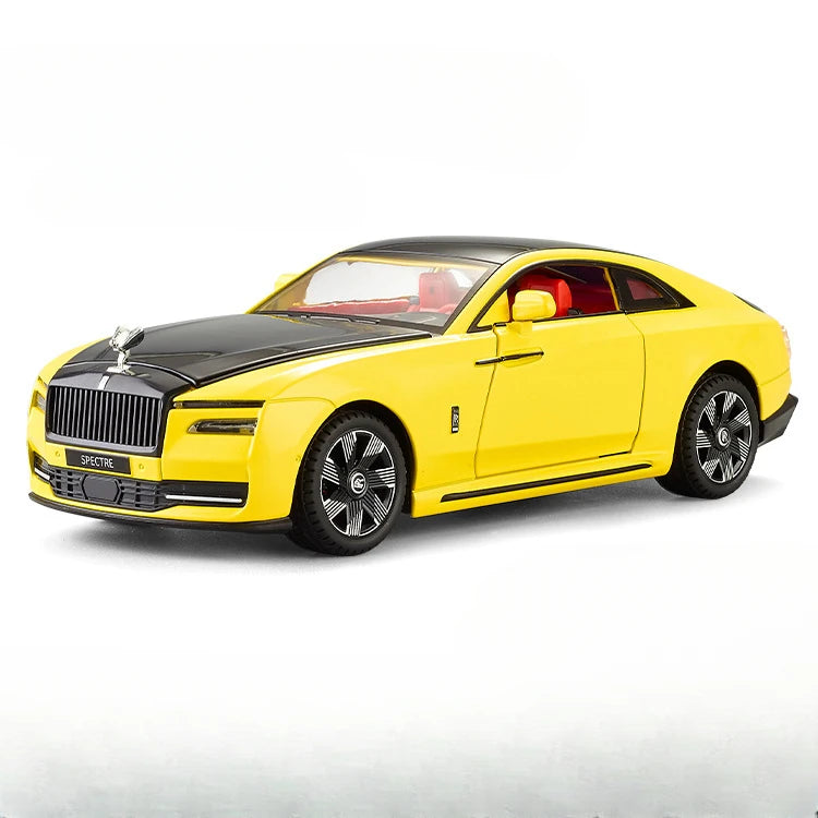 1/24 Alloy Diecast Car Model Rolls Royce Spectre Toy Simulation Limousine Pull Back Sound Light Advanced Decorative Toys for Boy