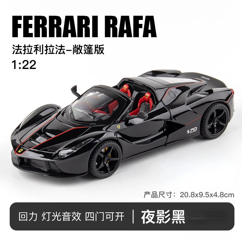 1:22 Ferrari Laferrari convertible Alloy Racing Car Model Diecast Metal Toy Vehicles Car Model Simulation Kids Toy Gift E187