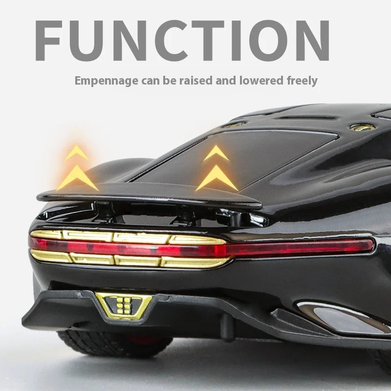 1:32 Benz AMG Vision GT Supercar Alloy Metal Diecast Car Model Sound & Light Simulation Collectibles Gift For Boyfriend Kids Boy