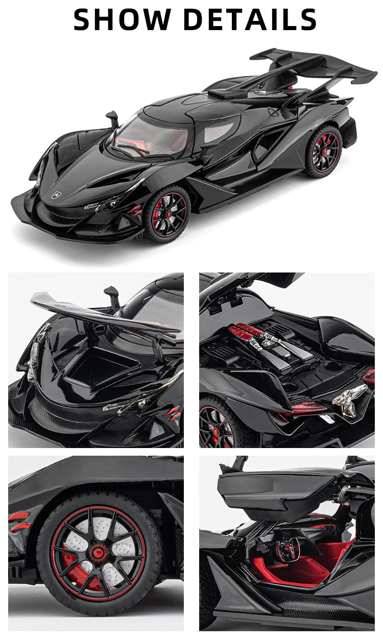 1:24 Scale Pagani Alloy Car Model, /Boyfriend/birthday Gift, Supercar Model Fashion Accessories