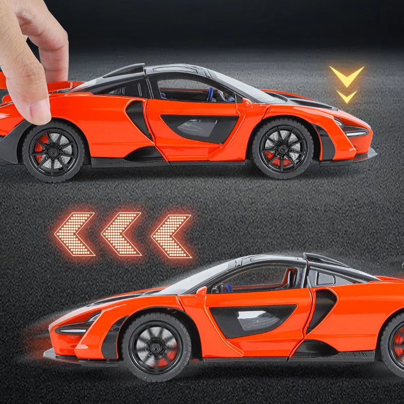 1:24 Mclaren Senna Sports Racing Supercar Alloy Diecast Metal Model Car Collectibles Children's Toy Birthday Gifts For Boy Hobby