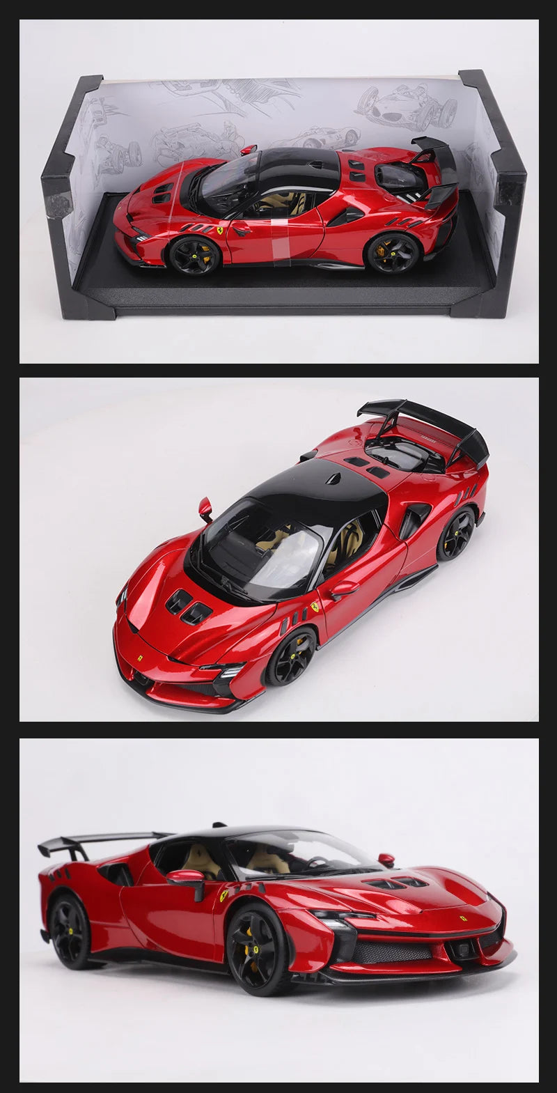 Buraog 1:18 Ferrari SF90 Stradale Alloy Model Car