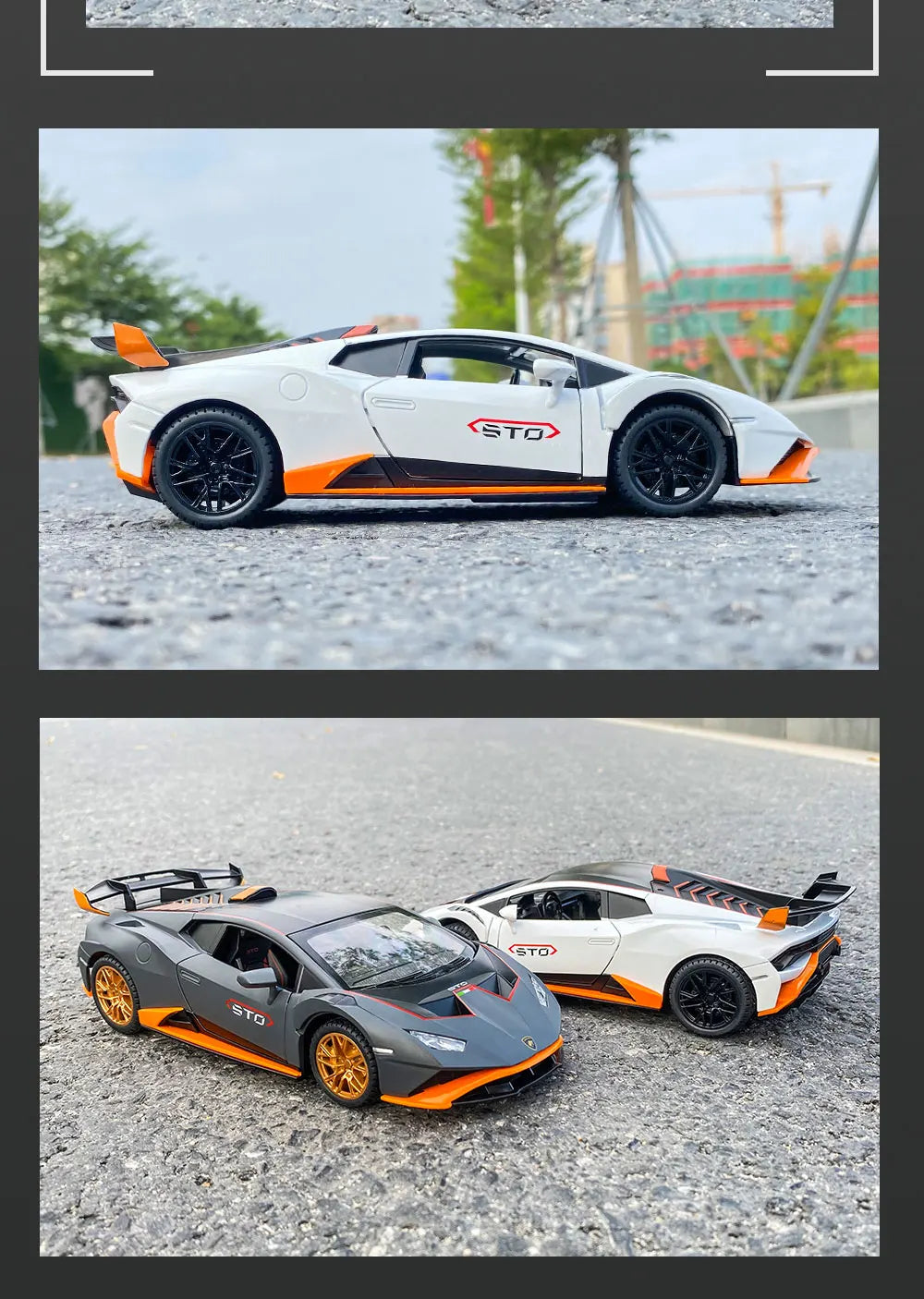 1:24 Scale Lamborghini STO Alloy Model Car - Ultimate Supercar Replica for Collectors - Precise Detailing, High-End Craftsmanshi