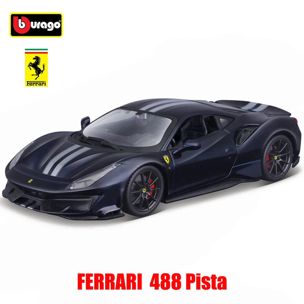 Bburago 1:24 Ferrari PUROSANGUE 488 458 F12 SP1 Car Model Die-casting Metal Model Children Toy Boyfriend Gift Simulated Alloy