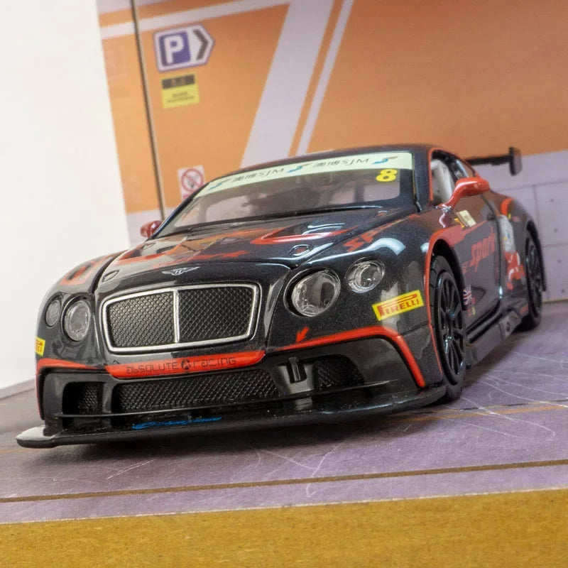 1:32 Bentley Continental GT3 2015 FIA GT Race Macau Station Supercar Racing Alloy Diecast Model Car birthday Gift