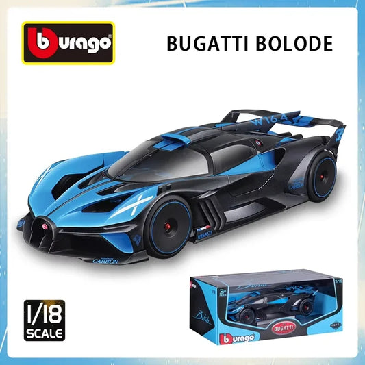 Bburago 1:18 Bugatti Bolide Sports Car Static Simaulation Die Cast Vehicles Collectible Model Car Toys Adult Gift