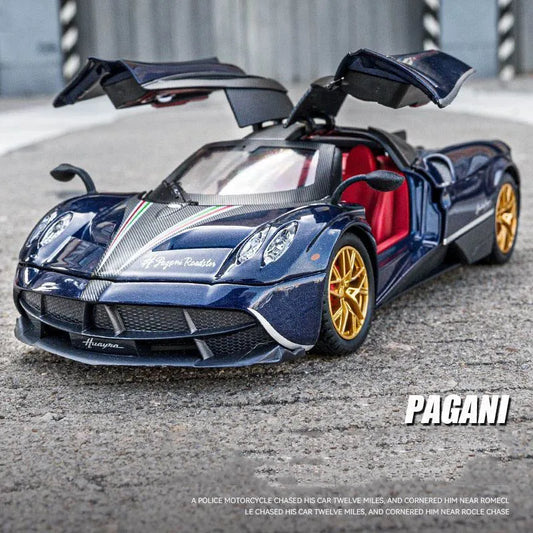 1:24 Pagani Huayra Alloy Miniature Scale Car Model Diecast Metal Sound＆Light Toy Vehicle Collection Children Toy Car Gift