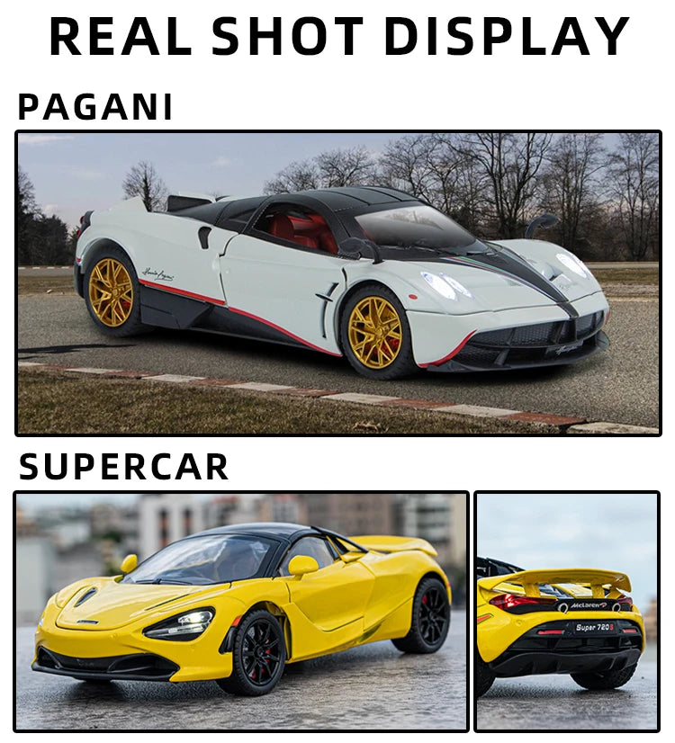 1:24 Scale Pagani Alloy Car Model, /Boyfriend/birthday Gift, Supercar Model Fashion Accessories