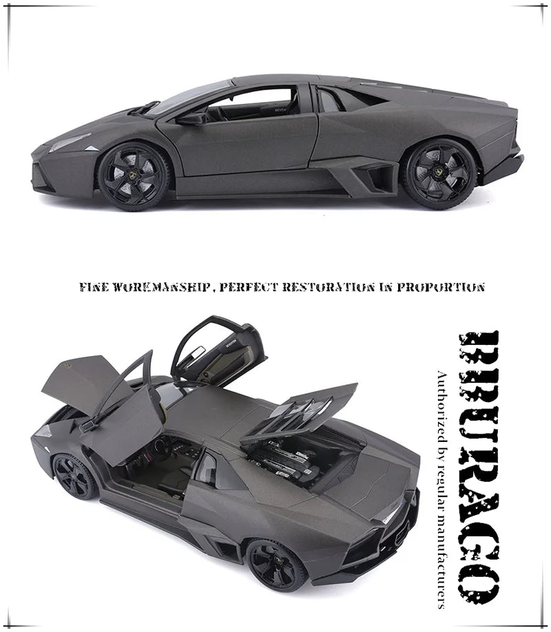 Bburago 1:18 Lamborghini Reventon Alloy Luxury Supercar Die Cast Static Car Model Toy Collection Gift