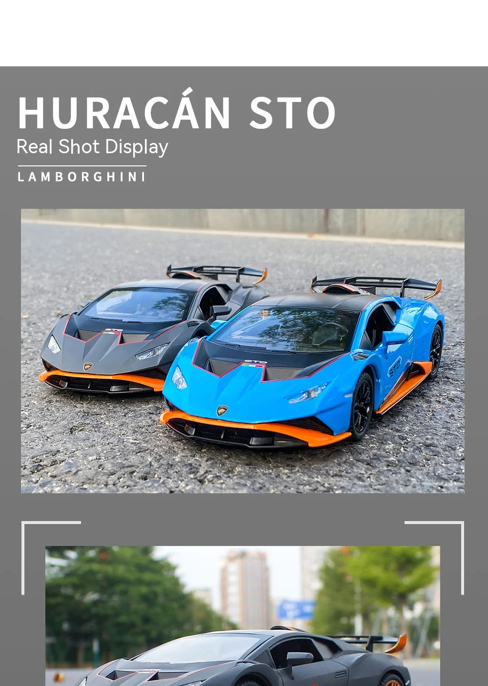 1:24 Scale Lamborghini STO Alloy Model Car - Ultimate Supercar Replica for Collectors - Precise Detailing, High-End Craftsmanshi