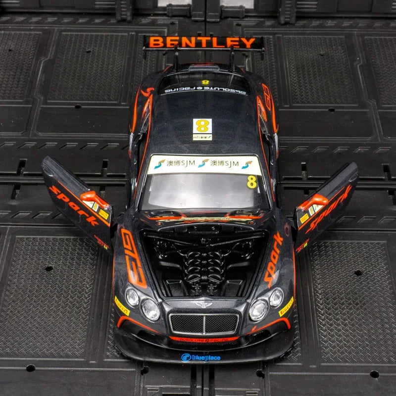 1:32 Bentley Continental GT3 2015 FIA GT Race Macau Station Supercar Racing Alloy Diecast Model Car birthday Gift