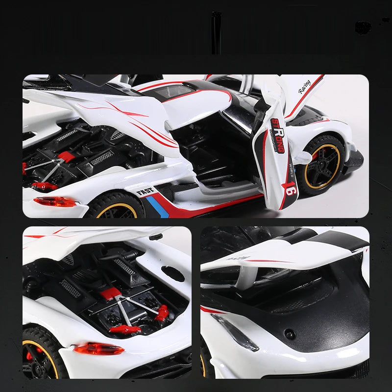 1: 32 JESKO  Alloy Car Model High Simulation Diecasts Toy With Sound and Light Pull Back Vehicles Decoration Toys For Kids