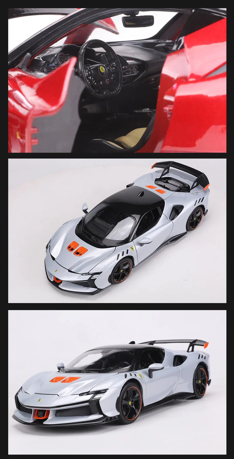 Buraog 1:18 Ferrari SF90 Stradale Alloy Model Car