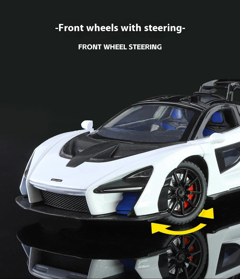 1:24 Mclaren Senna Sports Racing Supercar Alloy Diecast Metal Model Car Collectibles Children's Toy Birthday Gifts For Boy Hobby