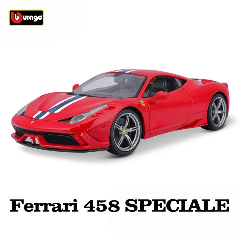 Bburago 1:18 Ferrari FXXK EVO 296 GTB SF90 488 GTB SP1 Alloy Luxury Vehicle Diecast Cars Model Toy Collection Gift for boys