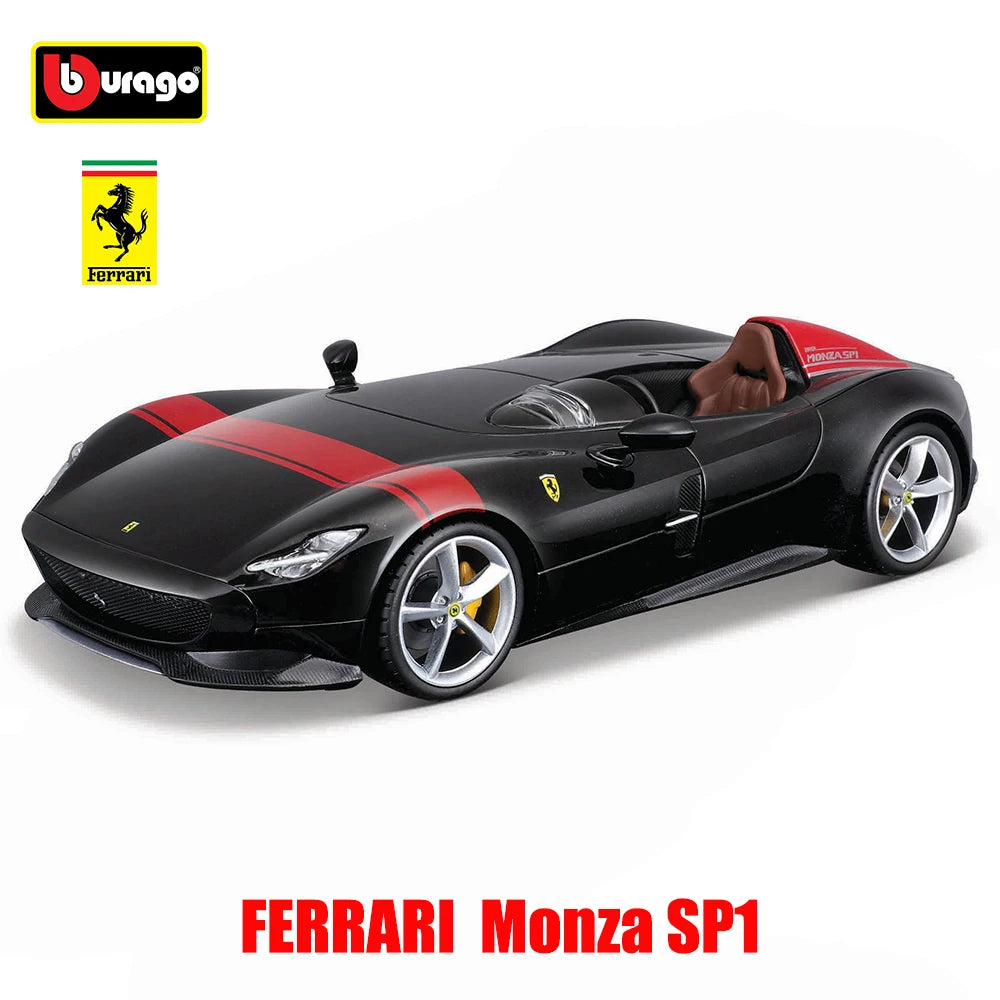 Bburago 1:24 Ferrari PUROSANGUE 488 458 F12 SP1 Car Model Die-casting Metal Model Children Toy Boyfriend Gift Simulated Alloy