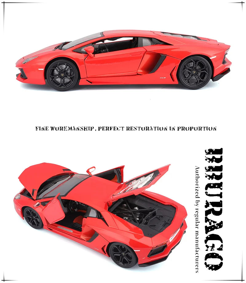 Bburago 1:18 Lamborghini Reventon Alloy Luxury Supercar Die Cast Static Car Model Toy Collection Gift