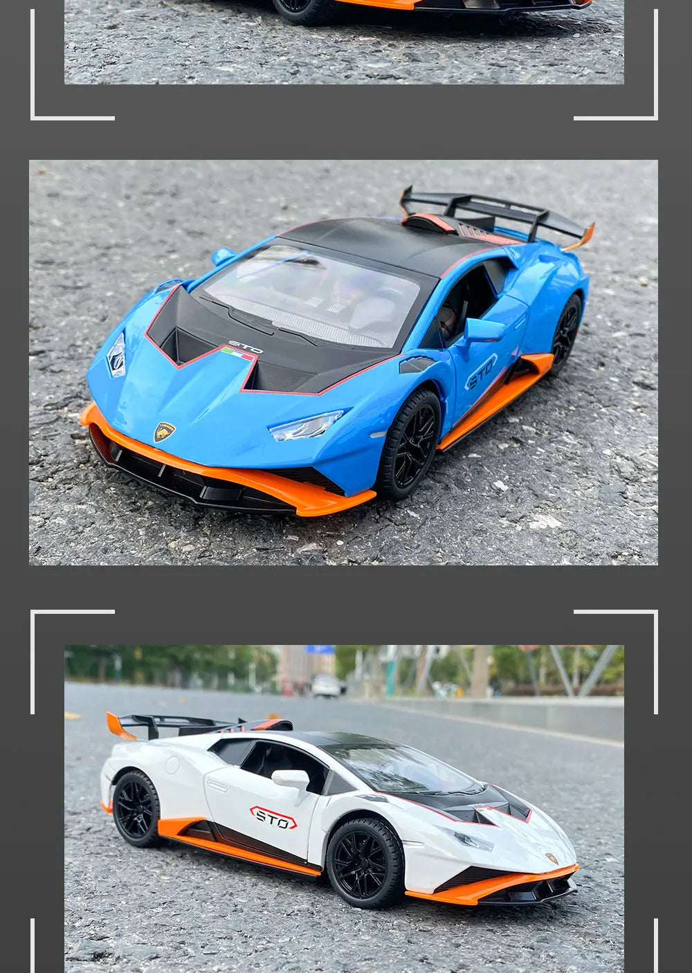 1:24 Scale Lamborghini STO Alloy Model Car - Ultimate Supercar Replica for Collectors - Precise Detailing, High-End Craftsmanshi