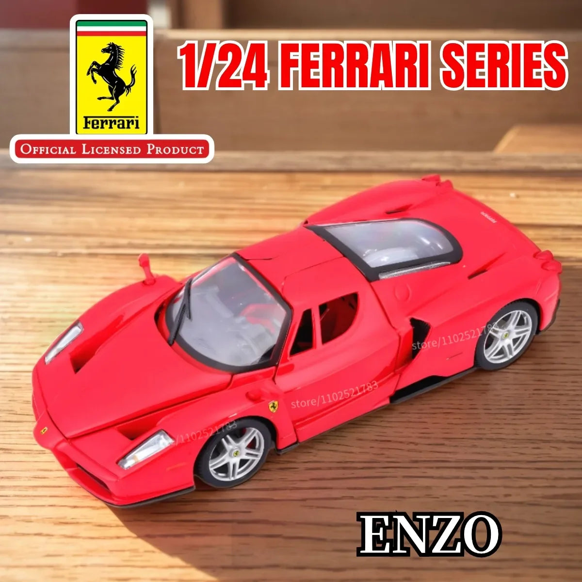 Bburago 1:24 Ferrari F50 Replica Car Model 458 488 Monza Enzo Scale Miniature Toy - Gift for Diecast Car Enthusiasts