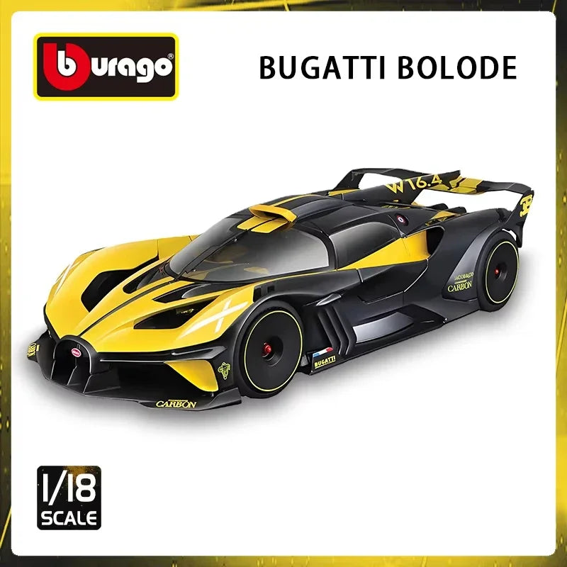 Bburago 1:18 Bugatti Bolide Sports Car Static Simaulation Die Cast Vehicles Collectible Model Car Toys Adult Gift