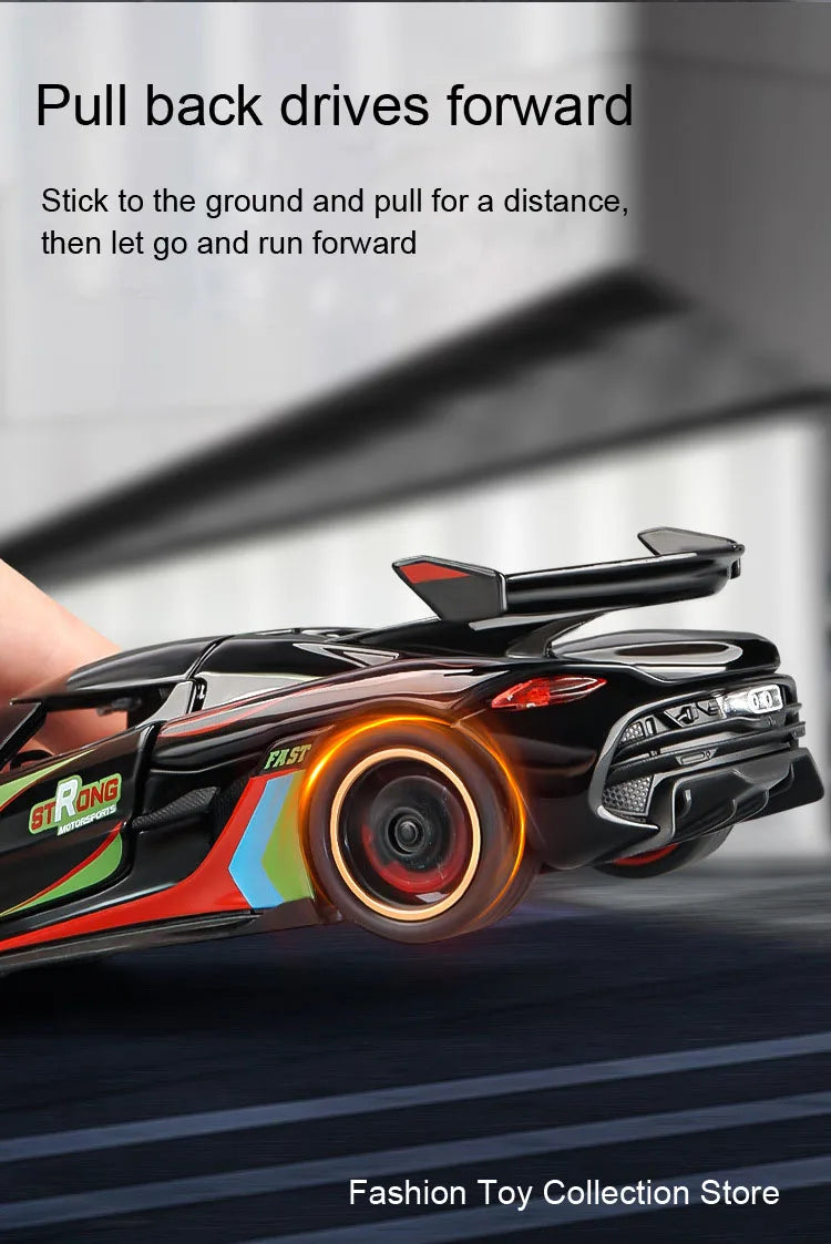 1: 32 JESKO  Alloy Car Model High Simulation Diecasts Toy With Sound and Light Pull Back Vehicles Decoration Toys For Kids