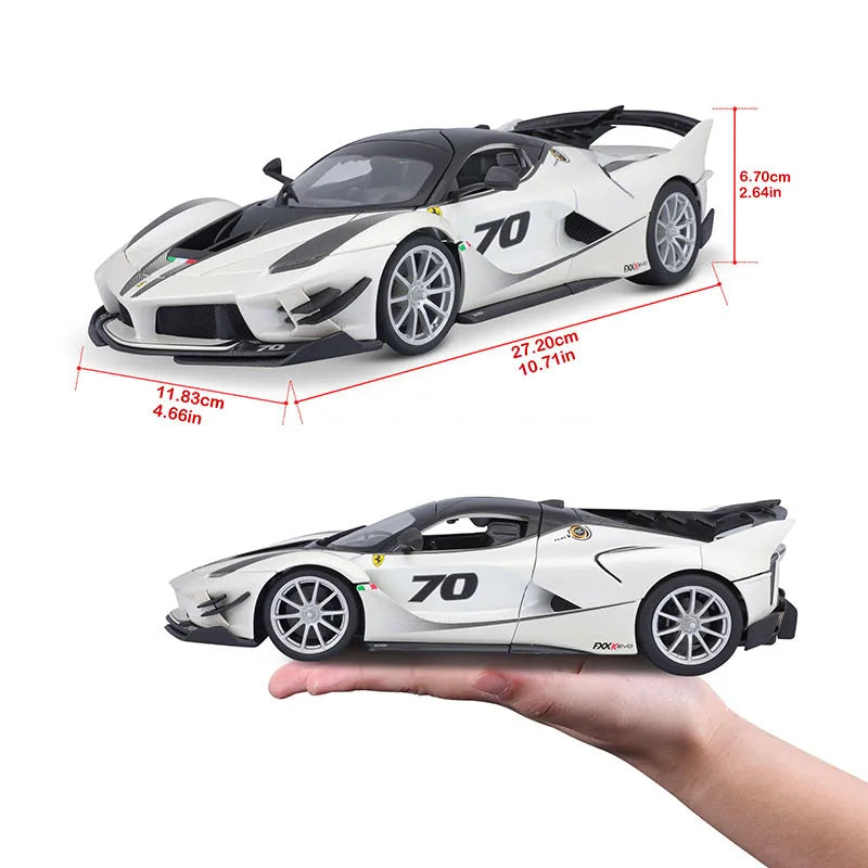 Bburago 1:18 Ferrari FXXK EVO 296 GTB SF90 488 GTB SP1 Alloy Luxury Vehicle Diecast Cars Model Toy Collection Gift for boys