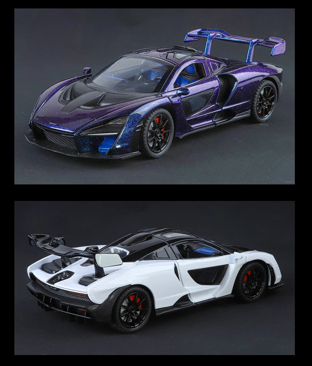 1:24 Mclaren Senna Sports Racing Supercar Alloy Diecast Metal Model Car Collectibles Children's Toy Birthday Gifts For Boy Hobby